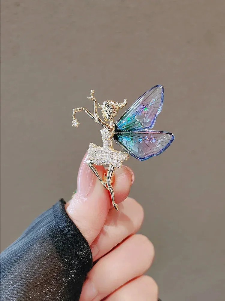 Mallow Leather Brooch Pin
