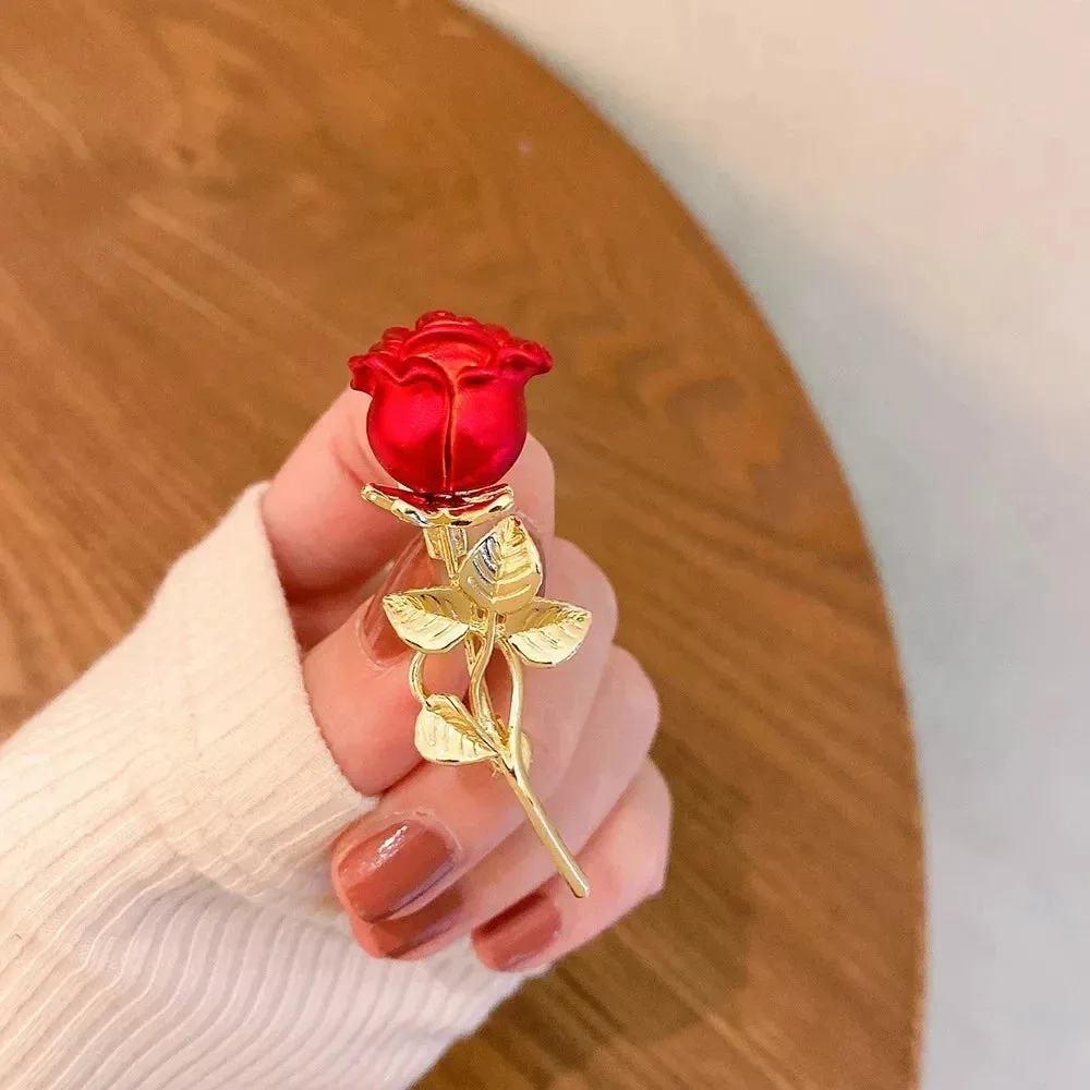 Mallow Leather Brooch Pin