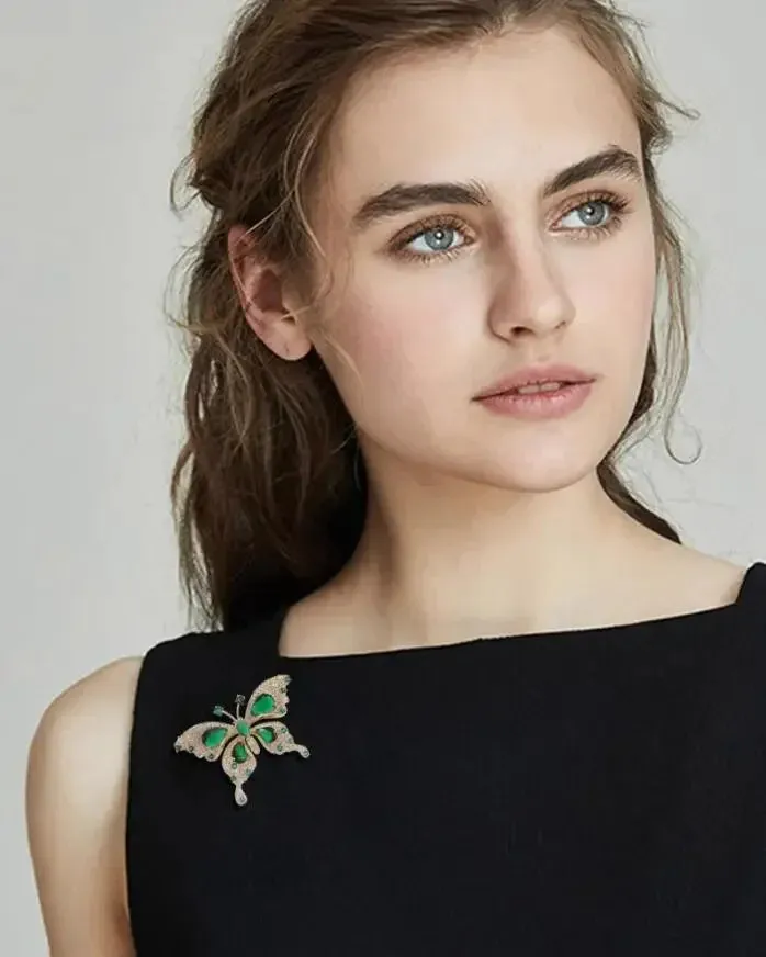 Mallow Leather Brooch Pin