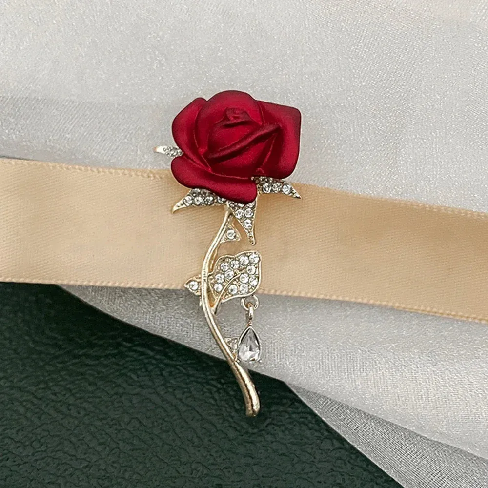 Mallow Leather Brooch Pin