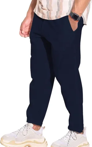 Men's Straight Leg Basic Summer Pants Cotton Linen Breathable Outdoor Trousers Comfort Solid Beach Pants
