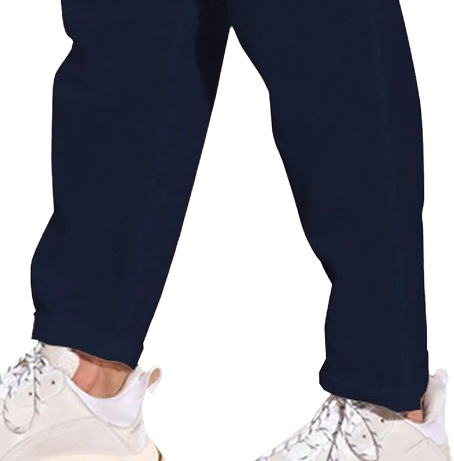 Men's Straight Leg Basic Summer Pants Cotton Linen Breathable Outdoor Trousers Comfort Solid Beach Pants