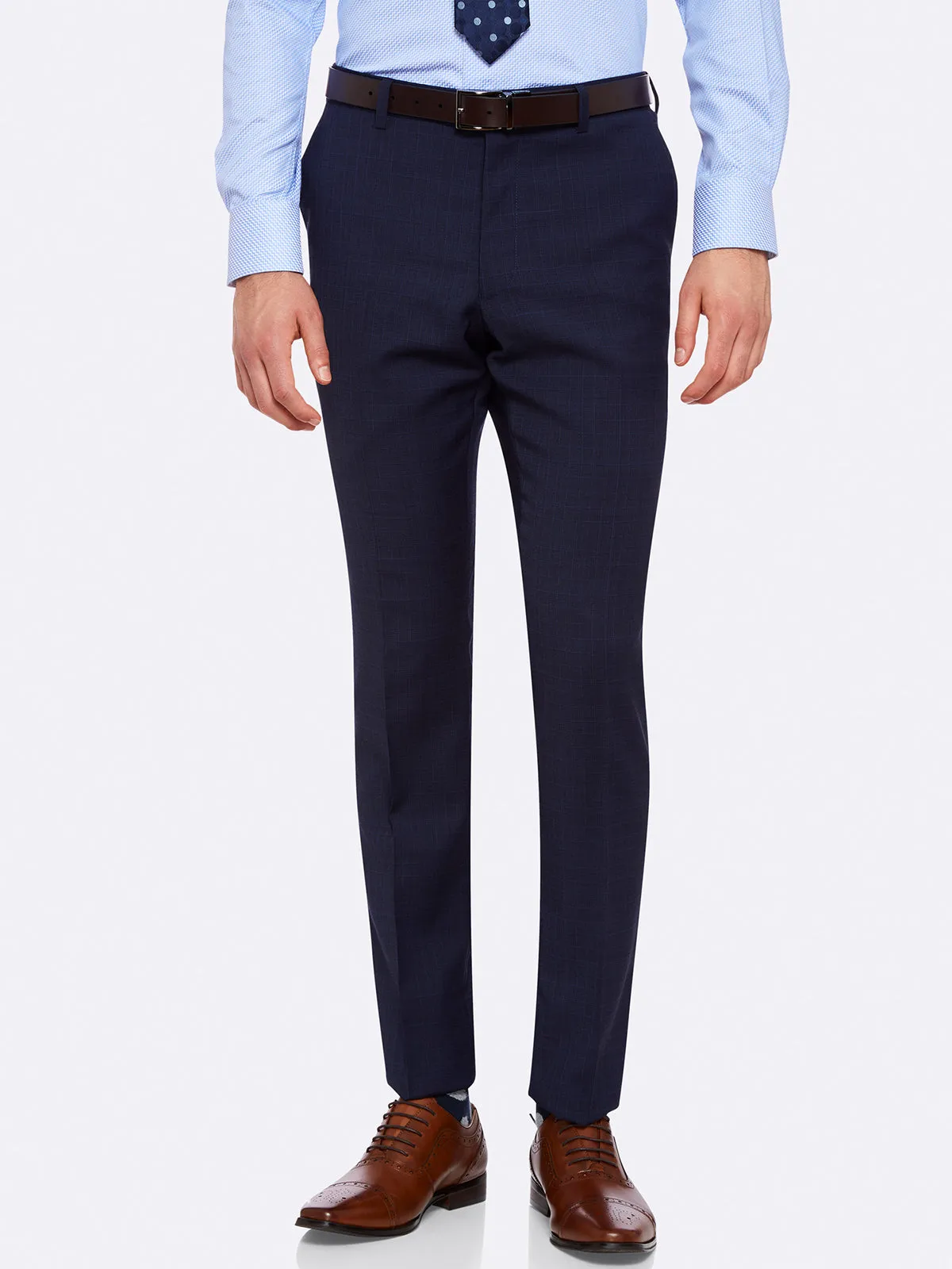 N.Hopkin Wool Streh Suit Trouserx