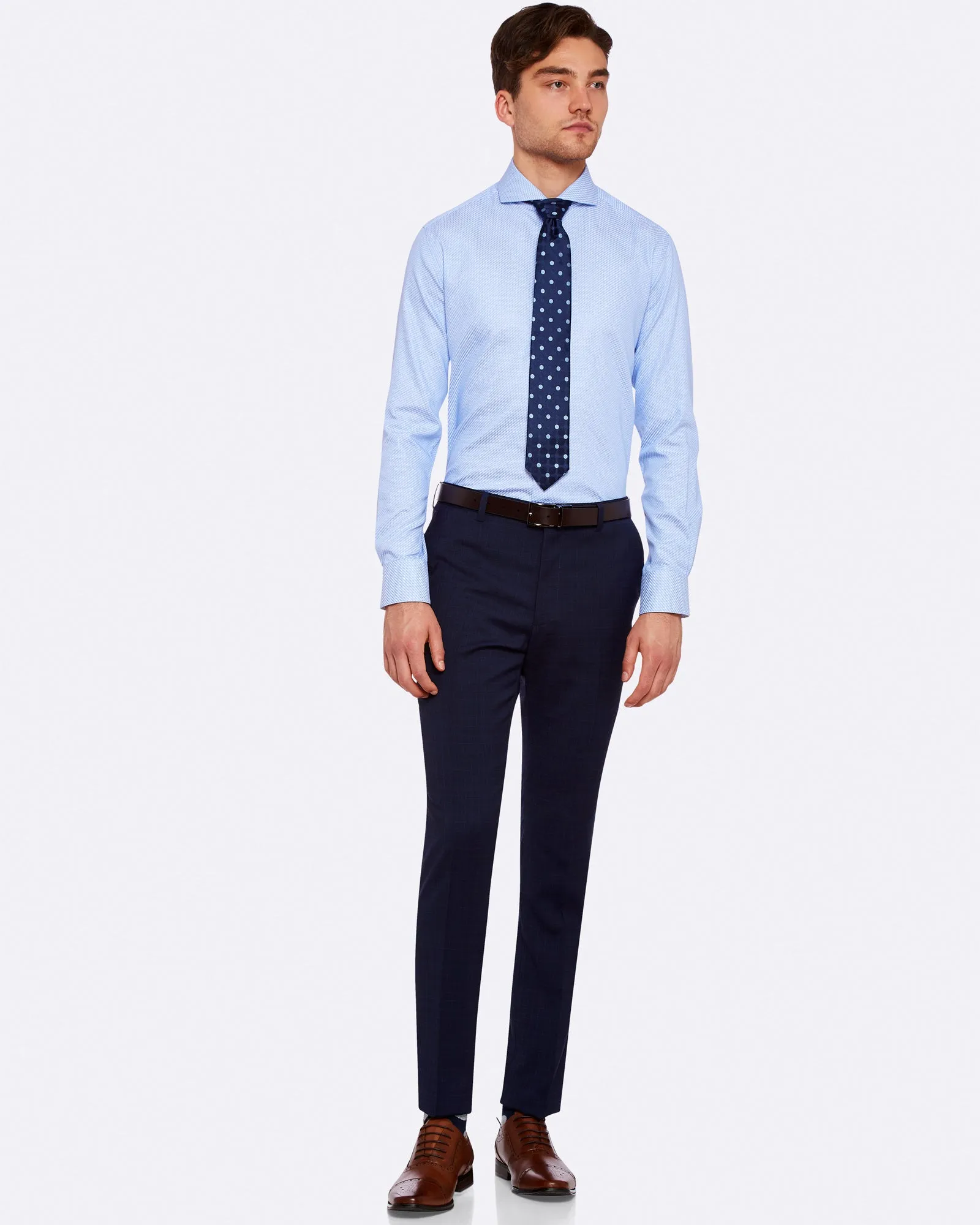 N.Hopkin Wool Streh Suit Trouserx