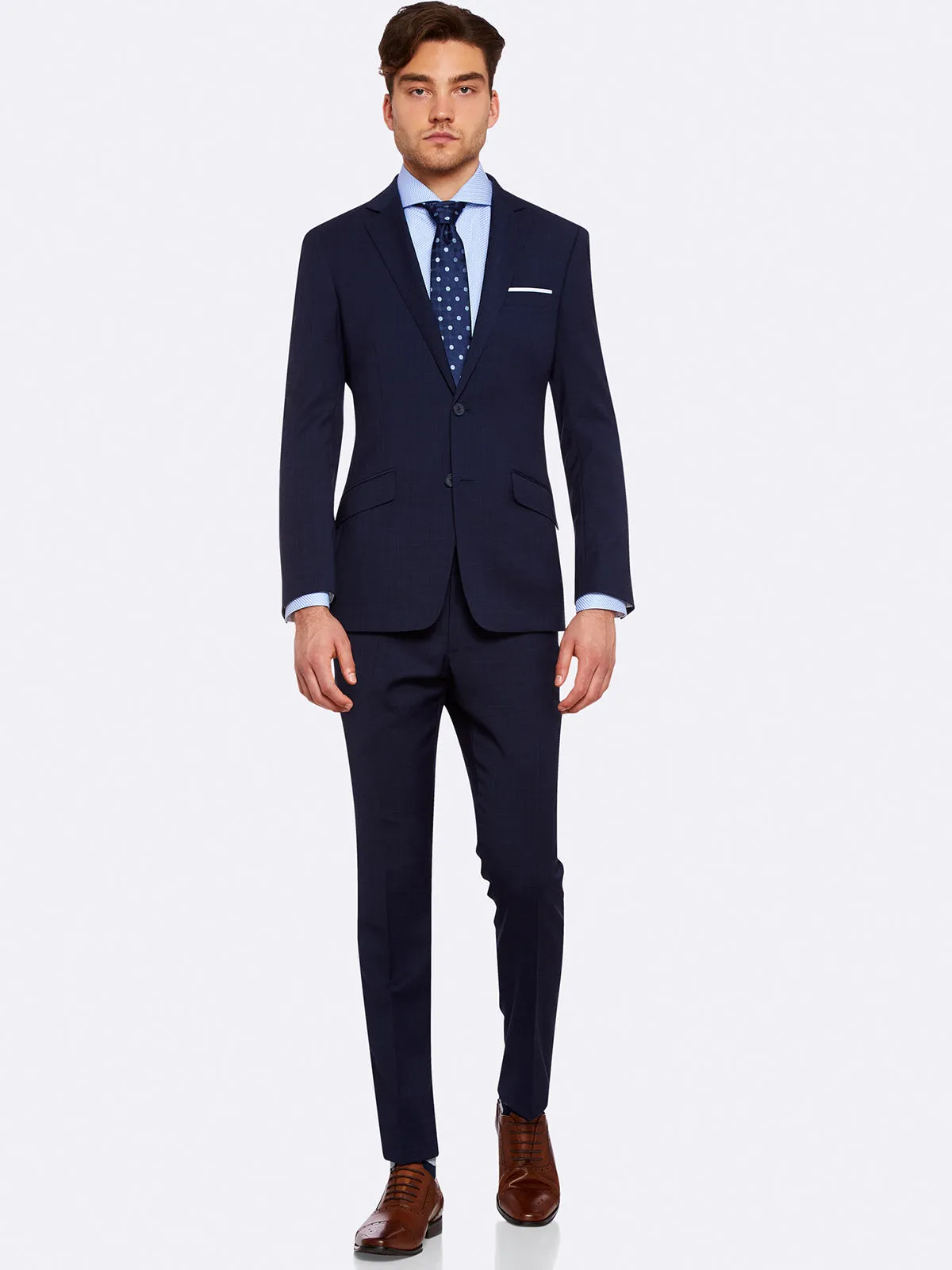 N.Hopkin Wool Streh Suit Trouserx
