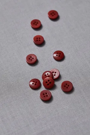 PLAIN 4 HOLE COROZO BUTTON | Cider 11mm