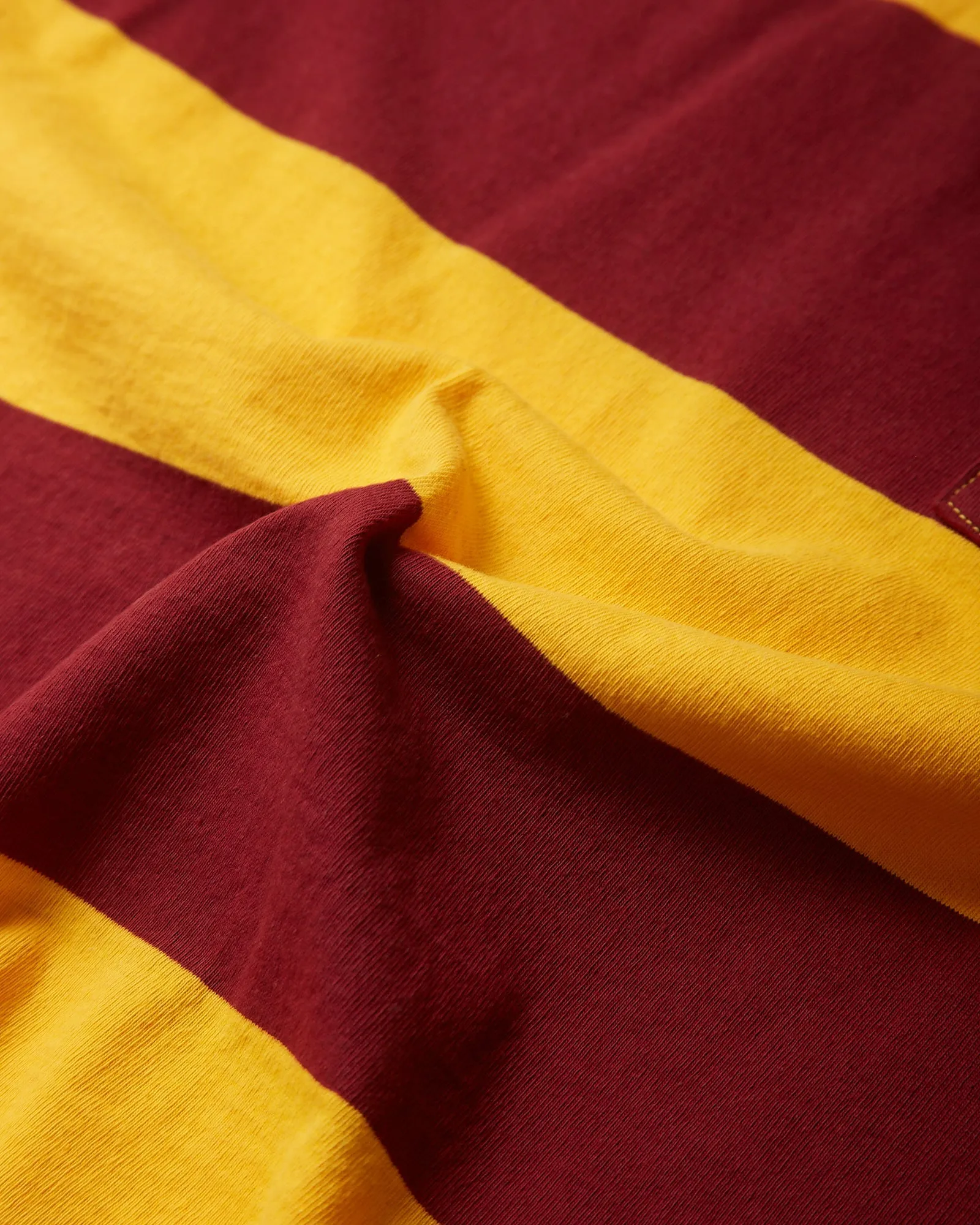 Pocket Rugby Tee / Gold x Maroon