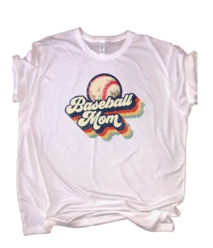 Retro Baseball Mom Tee