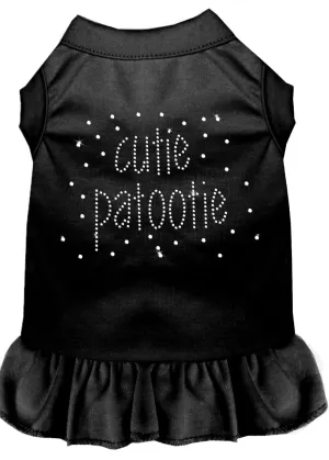Rhinestone Cutie Patootie Dress Black 4x
