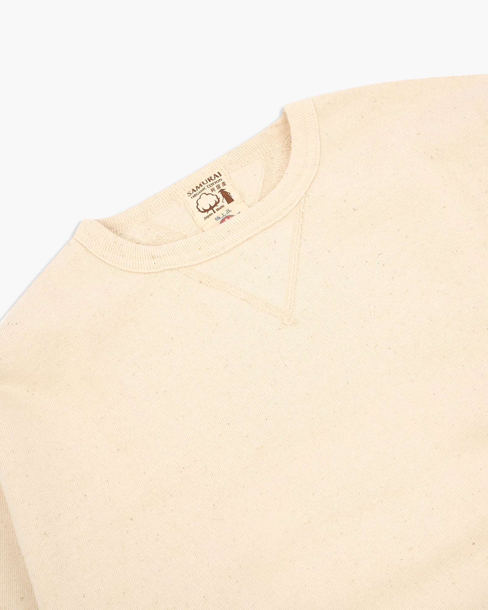 Samurai Jeans SWS-SC01 Japanese Cotton Sweatshirt - Natural
