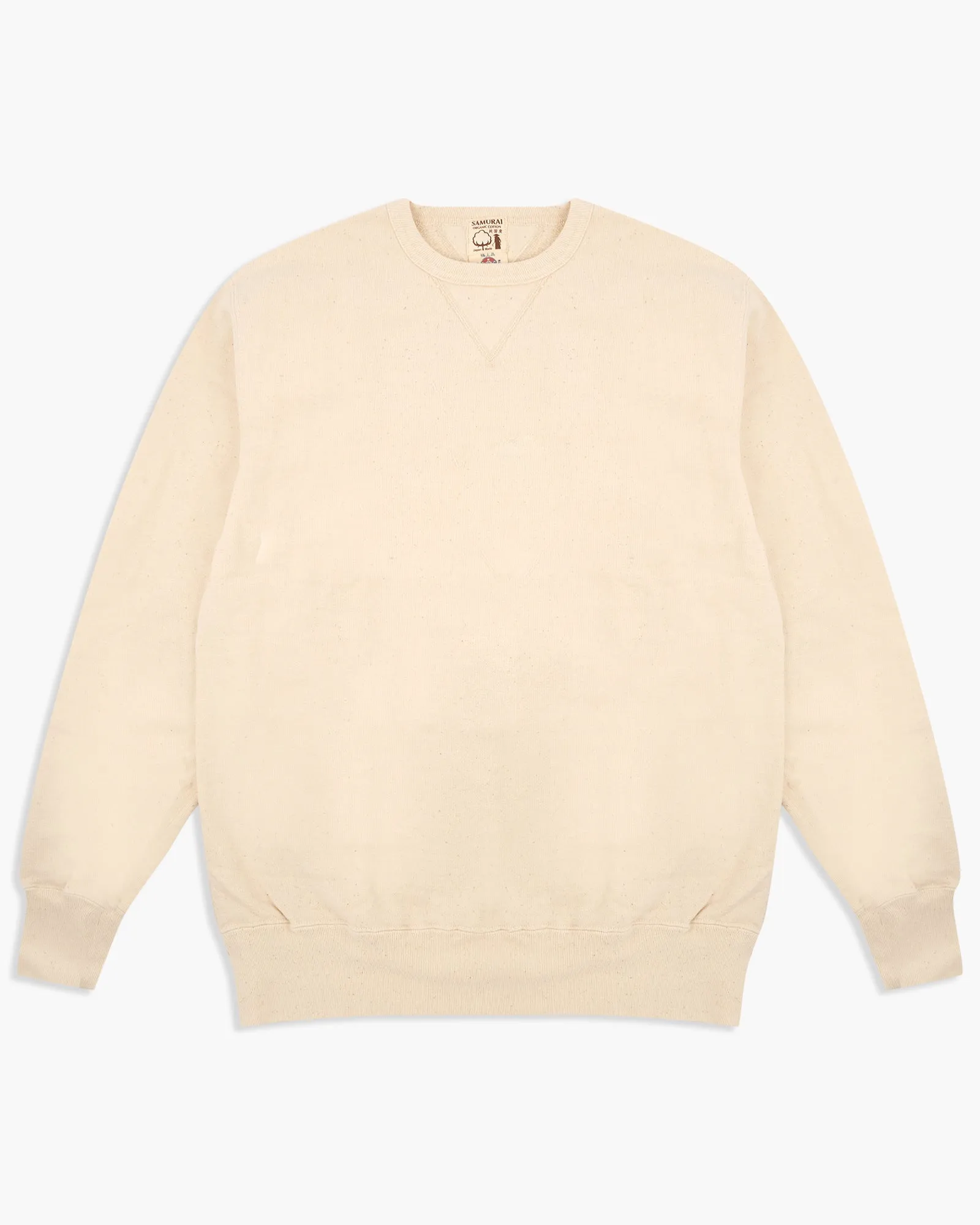Samurai Jeans SWS-SC01 Japanese Cotton Sweatshirt - Natural