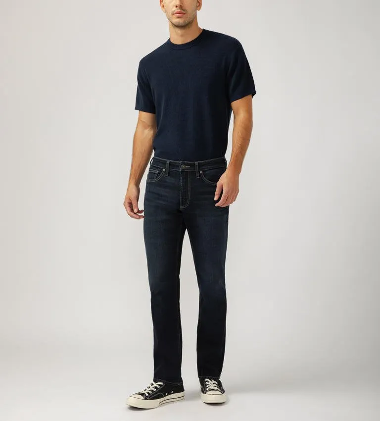 Silver Jeans Mens Indigo Allan Slim Fit Straight Leg Jeans