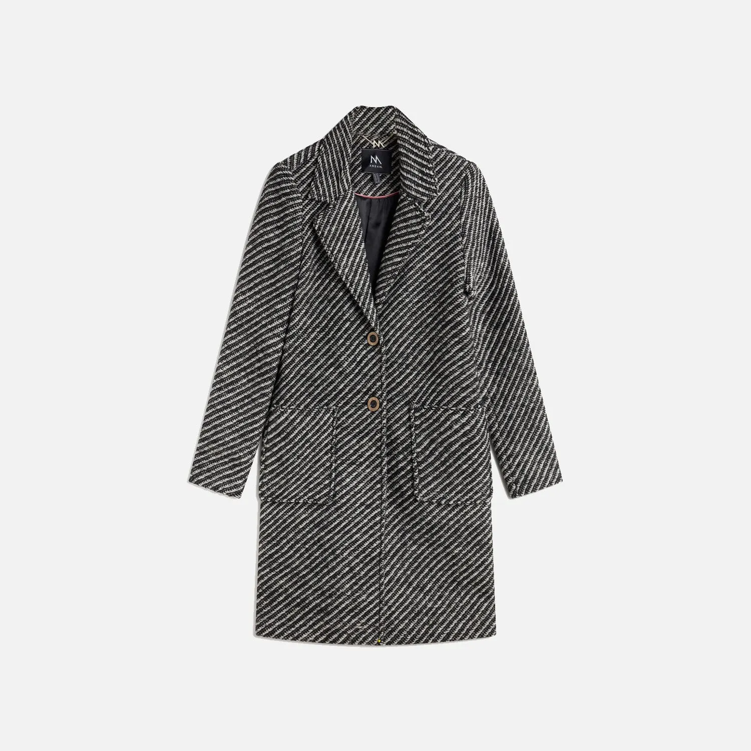 Textured Black Coat