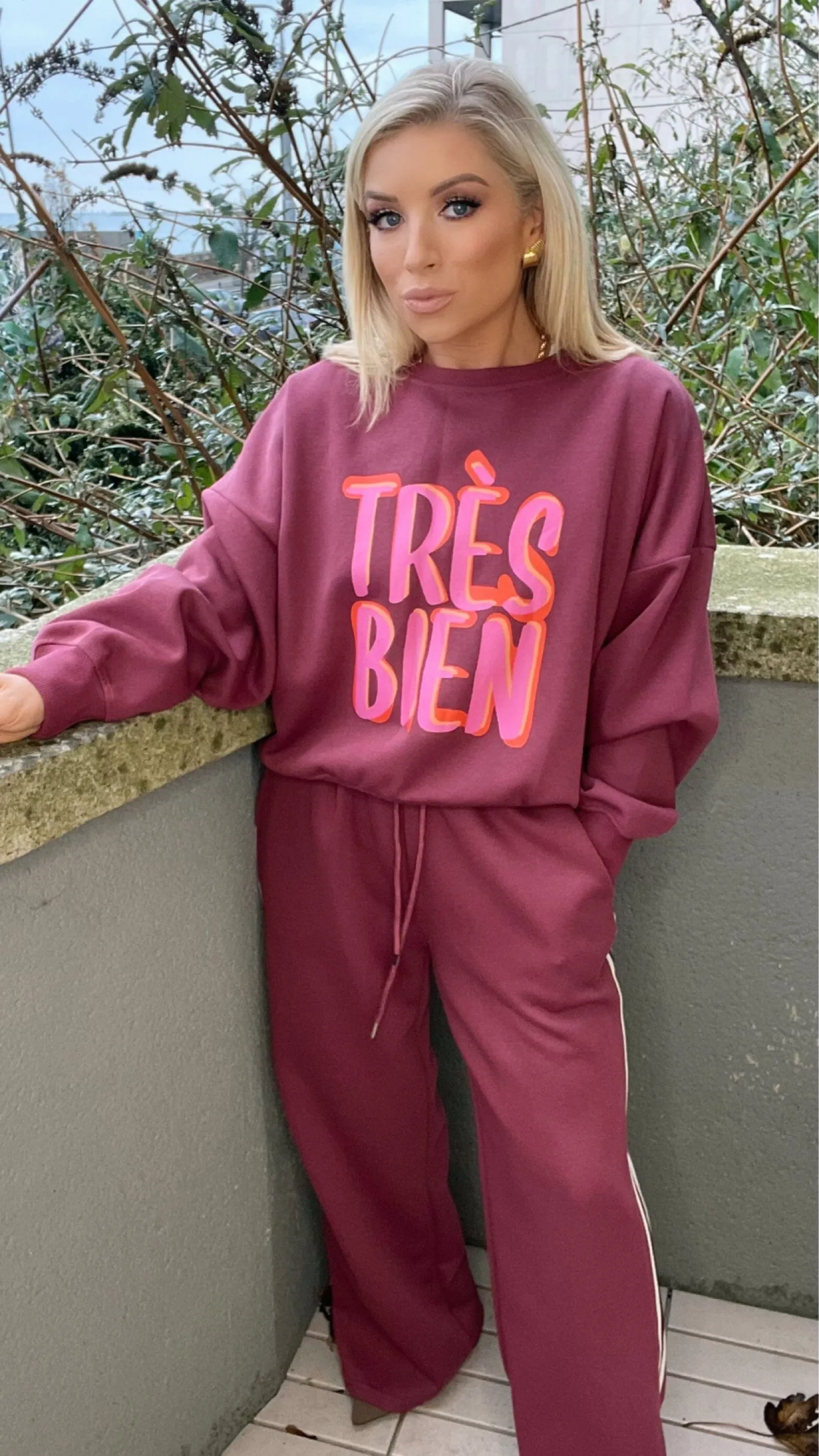 TRÉS BIEN BURGUNDY CO-ORD