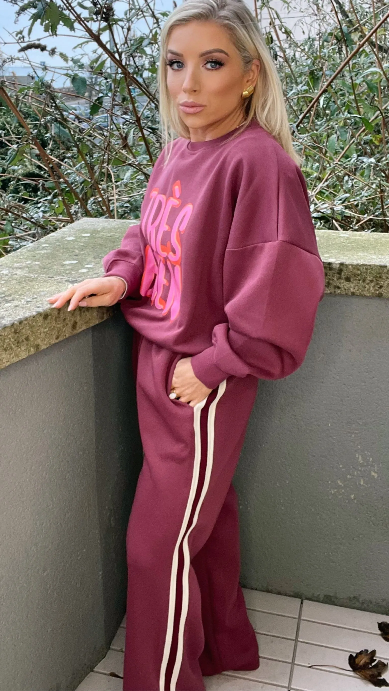 TRÉS BIEN BURGUNDY CO-ORD