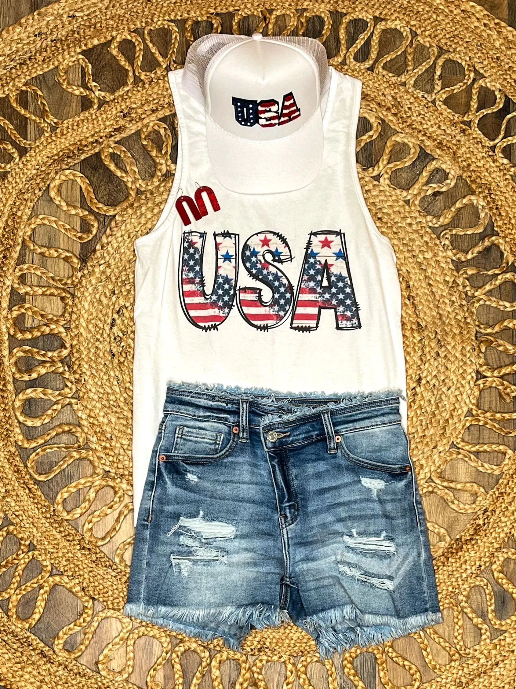 USA Patriotic Graphic Tank