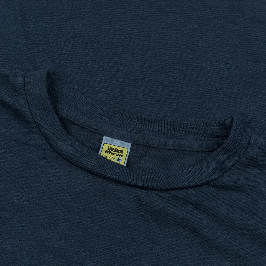 Velva Sheen Roll Tee in Navy