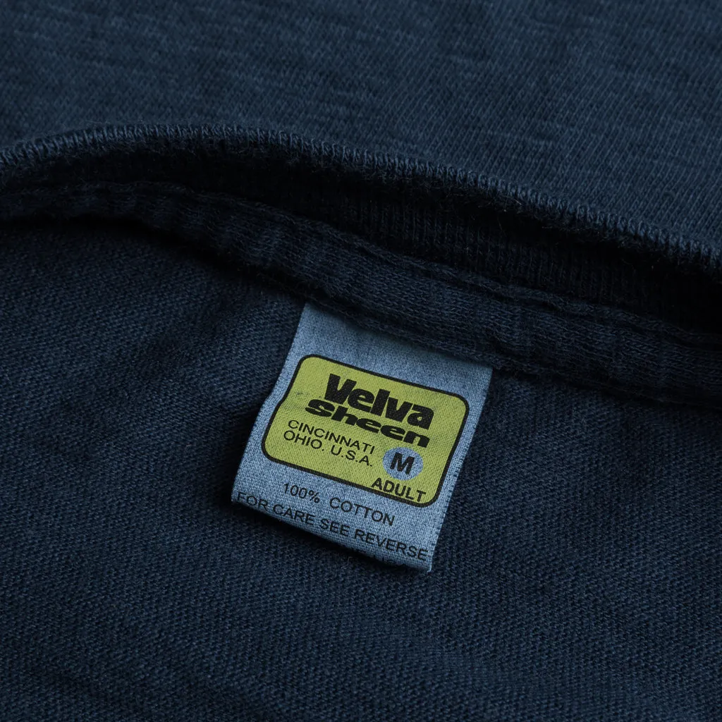 Velva Sheen Roll Tee in Navy