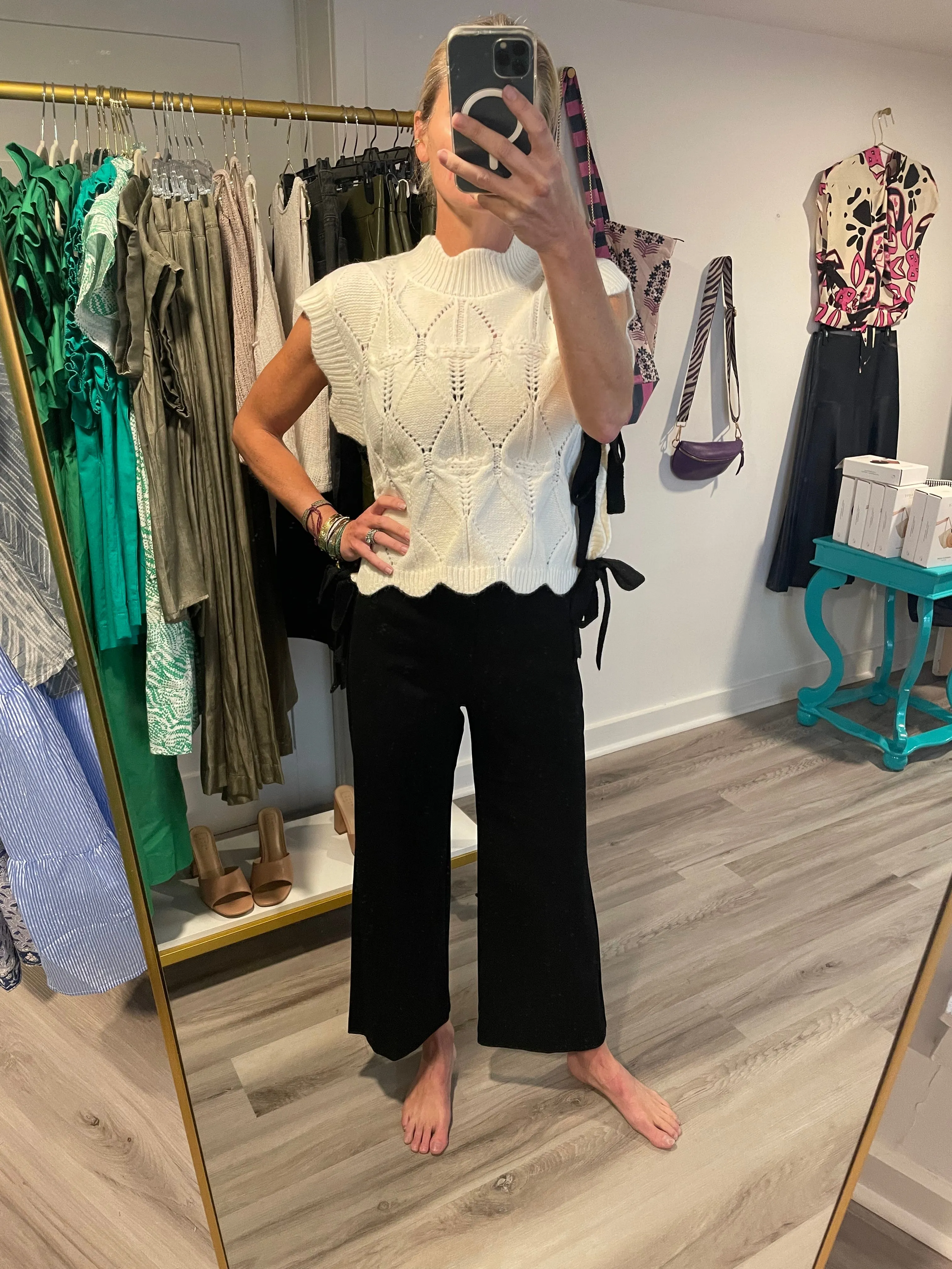 Wide leg Blank Pant
